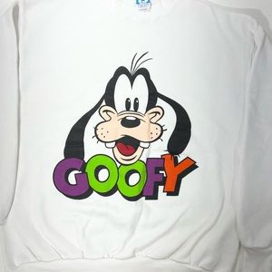 Vintage Disney GOOFY sweatshirt rare blue tag 80s/90s ONE SIZE - EXCELLENT! XL